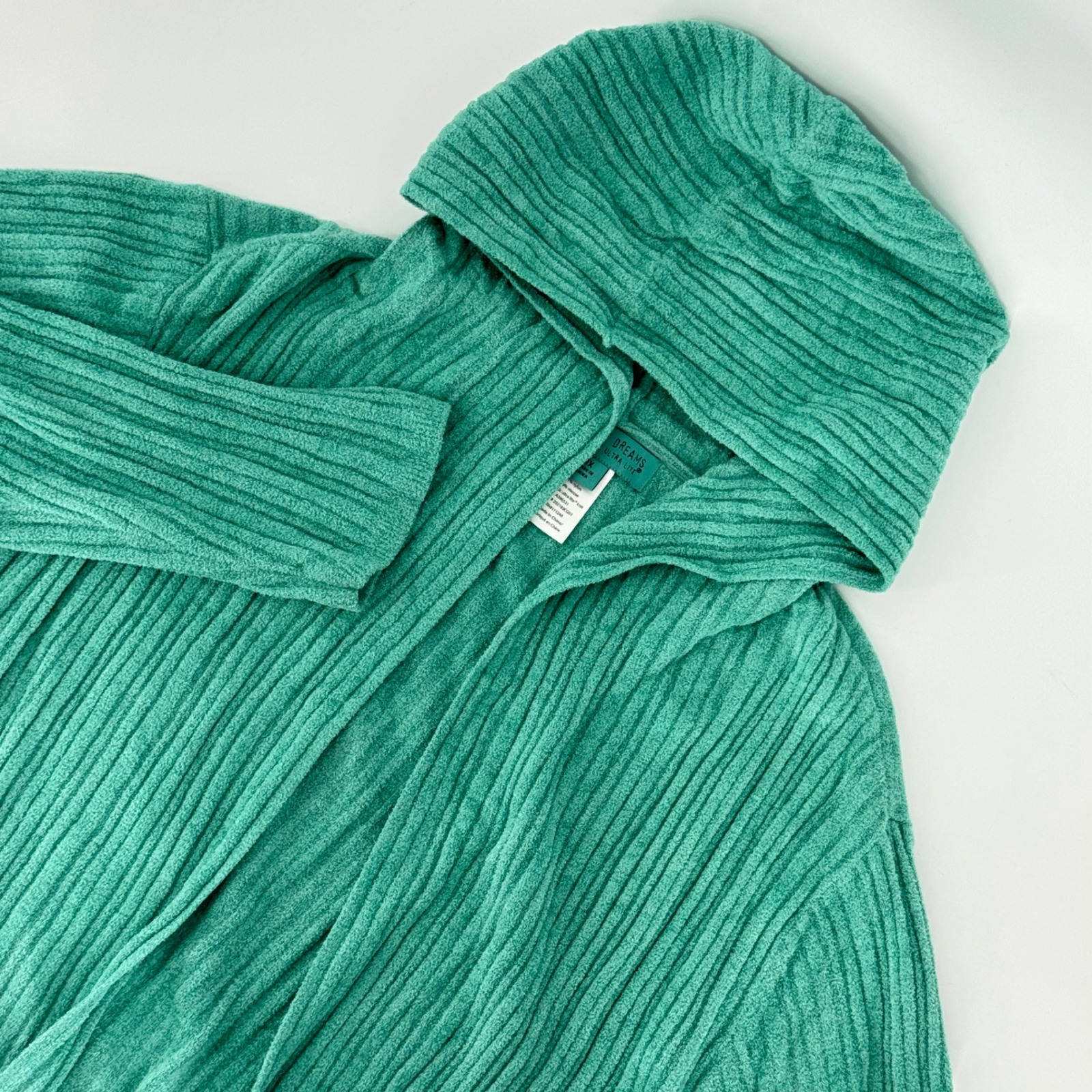 Barefoot Dreams Cozychic Ultra Lite Hood Ribbed Cardigan Seafoam Green 1x